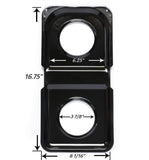 Range Kleen P501 Black Porcelain Rectangular Gas Stove Drip Pan, 16.875 x 8.125-Inches