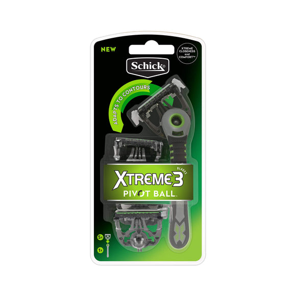 Schick Xtreme 3 Pivot Ball Disposable Razor, 5 Cartridges