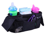 lebogner Luxury Stroller Organizer, Stroller Accessories, Universal Black Baby Diaper Stroller Bag, Stroller Cup Holder, Fits Most Strollers.