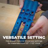Kreg KPHJ320 Pocket-Hole Jig 320 - Small, Durable Jig for Tight Spaces - Create Rock-Solid Joints - Adjustable Drill Guides - For Materials 1/2"-1 1/2" Thick - Holiday Home Improvement Gifts for Him