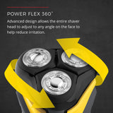 Remington Virtually Indestructible Rotary Shaver 5100, Electric Razor for Men, 100% Waterproof Design, Yellow