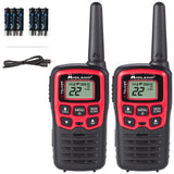 Midland� - T31VP - X Talker - 22 Channel FRS Walkie Talkies - Extended Range Two-Way Radios, 38 Privacy Codes, & NOAA Weather Alert - Set of 2 - Black/Red