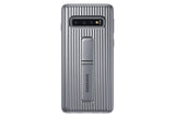 Samsung Galaxy S10 Rugged Protective Case with Kickstand, Silver (EF-RG973CSEGUS)