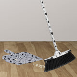 Splash Design Dustpan, Black and White Splash Print Heavy Duty Dustpan for Home, Kitchen Broom Sweeping by Superio