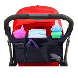 lebogner Luxury Stroller Organizer, Stroller Accessories, Universal Black Baby Diaper Stroller Bag, Stroller Cup Holder, Fits Most Strollers.