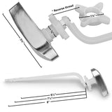 Kohler Toilet Flush Handle Replacement, Fits Side Mount Toilet Tank Lever, Chrome Polished