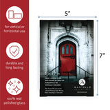 Mantello 5x7 Picture Frame Set - Front Loading 5 x 7 Frames - Display for Wall Artwork, Accent Piece, Photographs - Minimalist Tabletop & Desktop Decor - 12 Pack, White