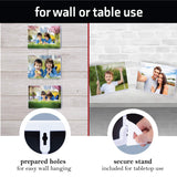 Mantello 5x7 Picture Frame Set - Front Loading 5 x 7 Frames - Display for Wall Artwork, Accent Piece, Photographs - Minimalist Tabletop & Desktop Decor - 12 Pack, White