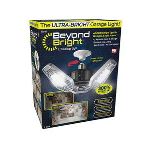 Ontel Beyond Bright LED Ultra-Bright Garage Light - 3 Adjustable Panels, Energy Efficient, Easy to Install, Durable and Long-Lasting Light for Garages, Warehouses and More