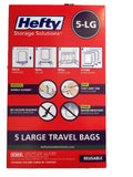 Hefty 5 Large Travel Bags