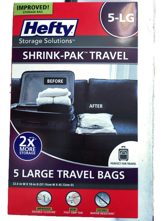 Hefty 5 Large Travel Bags
