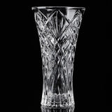 Crystal Clear Crystal Vase,, 12inch high, for Flowers & Decor, Rhombus Design, Lovely Nice Shiny Piece, Suitable for All Occasions, Perfect as a Gift,, Clear