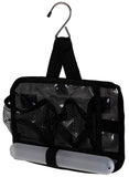 Cosmetic Toiletry Travel Bag - Zippered Pockets will Keep Cosmetics and Toiletries Neat and Organized while Traveling. Portable Hanging Shower Caddy Insert with Mesh Pockets and Toothbrush Holder.