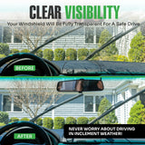 lebogner Wiper Blades 24 Inch + 19 Inch Pack of 2 All-Seasons Automotive Replacement Windshield Wiper Blades For My Car, Stable And Quiet Silicone Beam Blade Compatible With U/J Hook, Easy To Install