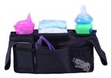 lebogner Luxury Stroller Organizer, Stroller Accessories, Universal Black Baby Diaper Stroller Bag, Stroller Cup Holder, Fits Most Strollers.