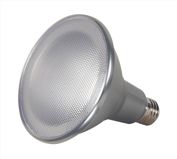 Satco S9442 Par38 LED 3500K 25' Beam Spread Medium Base Light Bulb, 15W