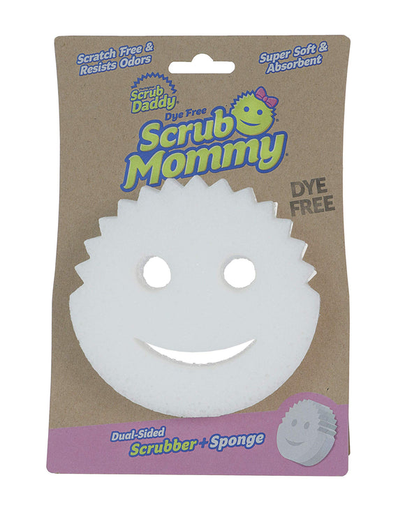 Scrub Daddy Dual-Sided Sponge and Scrubber- Scrub Mommy Dye Free - Scratch-Free