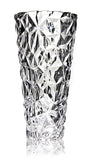 Crystal Clear Crystal Vase,, 12'' high, for Flowers & Decor, Confier Design, Lovely Nice Shiny Piece, Suitable for All Occasions, Perfect as a Gift,, Clear