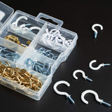 Premium Quality Handy Hook and Eyes Assortment Kit, Includes Cup Hooks, Eyes, Vinyl Hooks, Screw-in Hooks and More