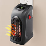 Ontel Handy Heater Plug-In Personal Heater for Quick and Easy Heat, Features Compact Design, Digital Display, and On/Off Timer - Great for Travel