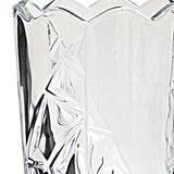Crystal Vase, 12" high, for Flowers & Decor, Ice Grain Design, Lovely Nice Shiny Piece, Suitable for All Occasions, Perfect as a Gift,