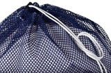 Commercial Mesh Laundry Bag - Sturdy Mesh Material with Drawstring Closure. Ideal Machine Washable Mesh Laundry Bag for Factories, College, Dorm and Apartment Dwellers. (24" x 36" | Navy)