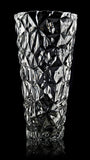 Crystal Clear Crystal Vase,, 12'' high, for Flowers & Decor, Confier Design, Lovely Nice Shiny Piece, Suitable for All Occasions, Perfect as a Gift,, Clear