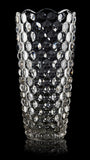 Crystal Vase, 12" high, for Flowers & Decor, Dewdrop Design, Lovely Nice Shiny Piece, Suitable for All Occasions, Perfect as a Gift,