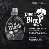 Millennium Tanning Paint It Black 50X - Extreme Dark Tanning Lotion, 13.5 Ounces