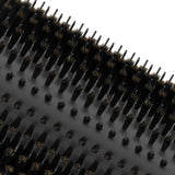 Xtava 22mm Natural Double Bristle Round Brush - Professional Soft Boar Bristle Brush for Women with Fine Thick or Curly Hair - Ideal for Blow Drying, Detangling, Volumizing, and Hair Styling