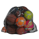 Handy Laundry Mesh Equipment Bag, Black - 24 x 36 - Adjustable, sliding drawstring cord closure. Perfect mesh bag for parent or coach, making it easy to transport.