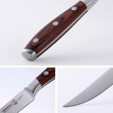 Messermeister Avanta 5� Fine Edge Steak Knife Set - German X50 Stainless Steel - Rust Resistant & Easy to Maintain - Includes 4 Steak Knives