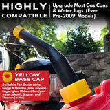 EZ-POUR Rigid Spout Replacement and Vent kit for Water Jugs and Pre-2009 Gas Cans - Update your Old Cans | Includes Spout, Cap, Replacement Vent, Flame Arrestor, & Secondary Base Cap