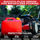 EZ-POUR Rigid Spout Replacement and Vent kit for Water Jugs and Pre-2009 Gas Cans - Update your Old Cans | Includes Spout, Cap, Replacement Vent, Flame Arrestor, & Secondary Base Cap
