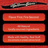Torchbearer Sauces Best-Sellers 3 Pack Mini Hot Sauce Gift Set, 1.7 Oz each - Zombie Apocalypse, Garlic Reaper, Son of Zombie