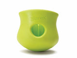 WEST PAW Zogoflex Toppl Interactive Treat Dispensing Dog Puzzle Play Toy, 100% Guaranteed Tough, It Floats!, Made in USA, Large, Granny Smith