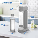 PHILIPS Sparkling Water Maker Soda Maker Soda Streaming Machine Quick Twist for Easy Install, 1L Carbonating Bottle, Soda Water Maker, Compatible with 60L CO2 Carbonator(NOT Included), ADD4901GROQ/37