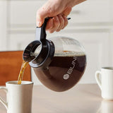 BUNN Coffee Pot Decanter/Carafe Black Regular - New Glass Design Shape - Ergonomic Handle - 12 Cup Capacity -