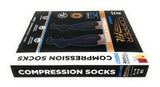 Copper Fit Unisex Compression Sock, Choose Size and Pairs (2, Large/X-Large), Black