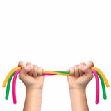 Schylling NeeDoh Noodlies - Sensory Squeeze Toy - Contains 5 Stretchy Noodles - 14" Long - Multicolored (Pack of 1)