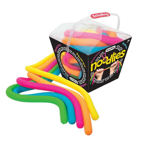 Schylling NeeDoh Noodlies - Sensory Squeeze Toy - Contains 5 Stretchy Noodles - 14