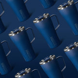 BrüMate Toddy 22oz 100% Leak Proof Insulated Coffee Mug with Handle & Lid - Stainless Steel Coffee Travel Mug - Double Walled Coffee Cup (Matte Navy)