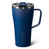 BrüMate Toddy 22oz 100% Leak Proof Insulated Coffee Mug with Handle & Lid - Stainless Steel Coffee Travel Mug - Double Walled Coffee Cup (Matte Navy)