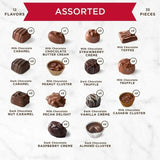 RUSSELL STOVER I LOVE YOU Red Foil Heart Assorted Milk & Dark Chocolate Gift Box, 20.1 oz. (35 pieces)
