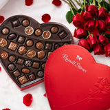 RUSSELL STOVER I LOVE YOU Red Foil Heart Assorted Milk & Dark Chocolate Gift Box, 20.1 oz. (35 pieces)