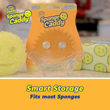 Scrub Daddy Sponge Holder - Suction Sink Organizer, Self Draining, Dishwasher Safe, Universal for Sponges and Scrubbers - 2 pack