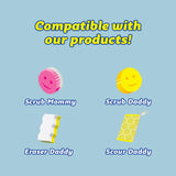 Scrub Daddy Sponge Holder - Suction Sink Organizer, Self Draining, Dishwasher Safe, Universal for Sponges and Scrubbers - 2 pack