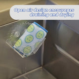 Scrub Daddy Sponge Holder - Suction Sink Organizer, Self Draining, Dishwasher Safe, Universal for Sponges and Scrubbers - 2 pack