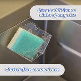 Scrub Daddy Sponge Holder - Suction Sink Organizer, Self Draining, Dishwasher Safe, Universal for Sponges and Scrubbers - 2 pack