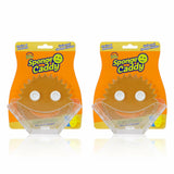 Scrub Daddy Sponge Holder - Suction Sink Organizer, Self Draining, Dishwasher Safe, Universal for Sponges and Scrubbers - 2 pack